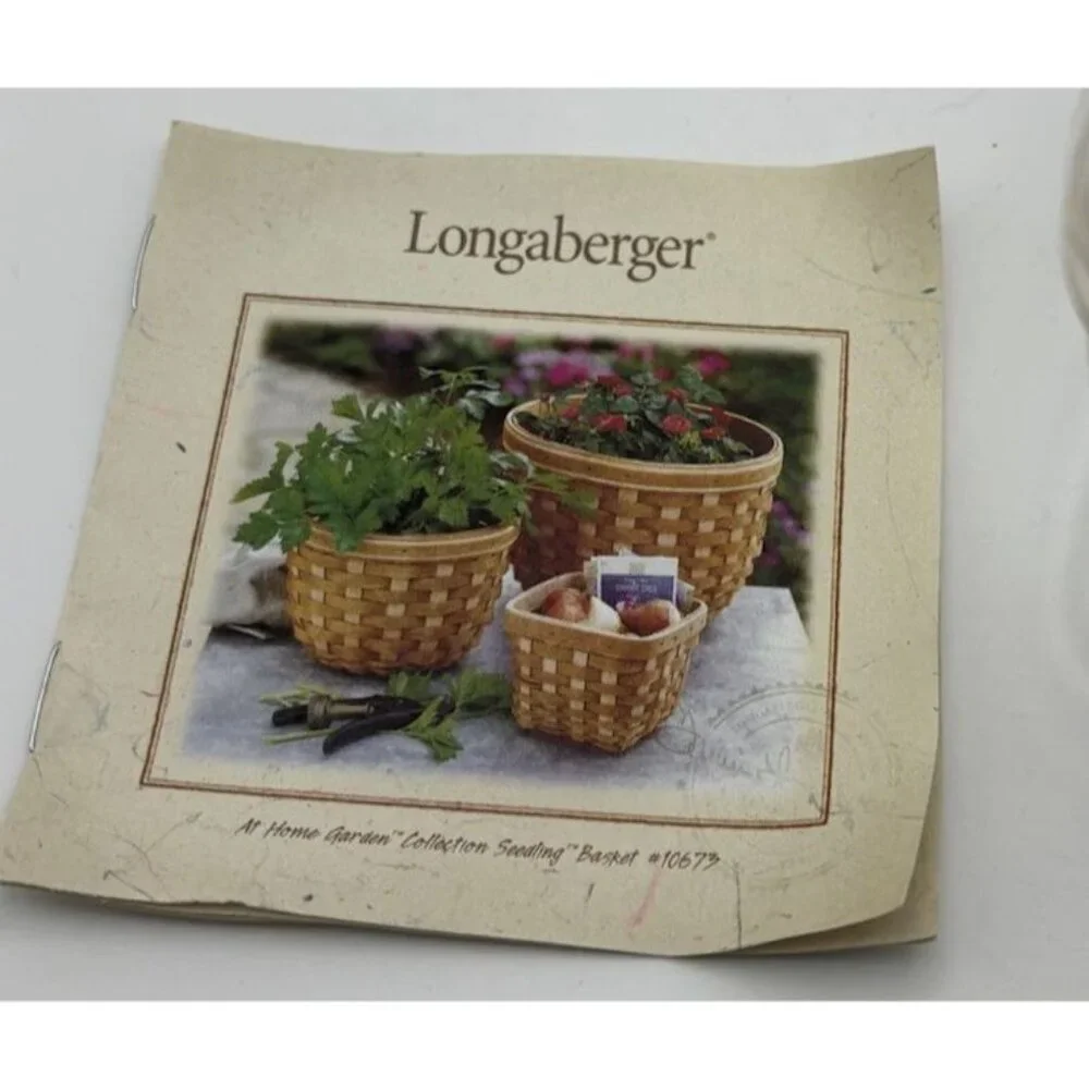 Handwoven Longaberger Basket RARE 5 Signatures Mint Condition Never Used Mint